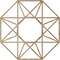 Ekena Millwork Guardian Wood Fretwork Pierced Ceiling Medallion, Red Oak, 24"OD x 9 3/8"ID x 1/4"T CMWP24X24X0250GDRO - alternate 3